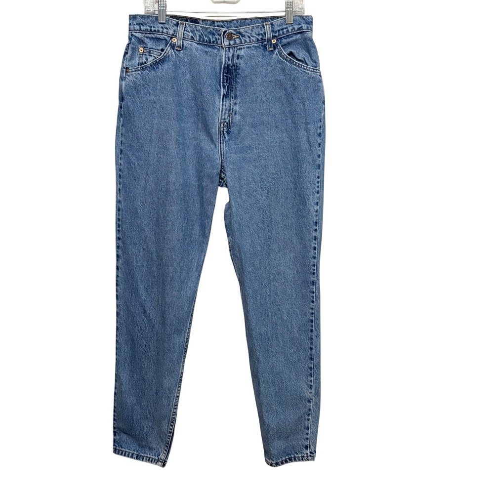 Vintage Levis 921 Tapered Leg High Rise Orange Tab Jeans Medium Wash Womens 16 M